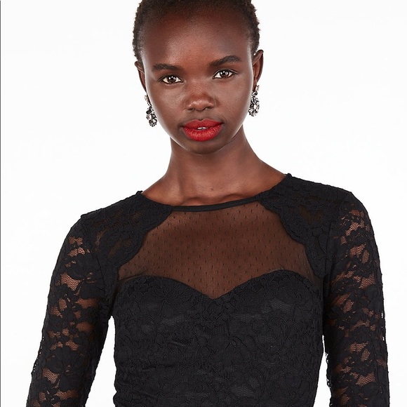 Express Lace Sheath Dress - Picture 5 of 6